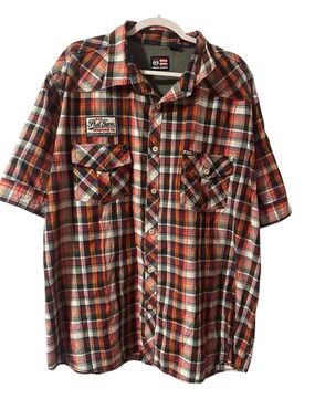 Phat Farm Vintage Y2K plaid button shirt men’s 3x